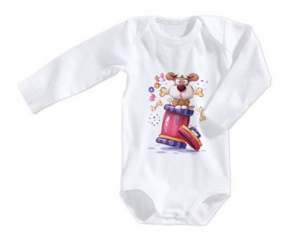 Body bebé Fun Animals Woof! talla 3/6 meses mangas largas