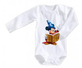 Body disney bebé Mickey mago libro mágico tamaño 3/6 meses mangas largas