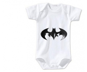 Body bebé Batman negro logo tamaño 3/6 meses mangas cortas