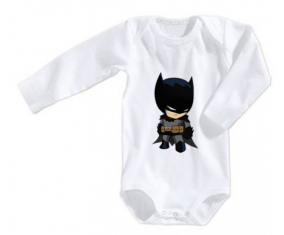 Body bebé Batman niños logotipo tamaño 3/6 meses mangas largas