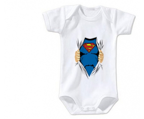 Body Bebé Superman Diseño-1 Tamaño 3/6 Meses Mangas Cortas