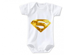 Body bebé golden superman logo tamaño 3/6 meses mangas cortas