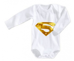 Body bebé golden superman logo tamaño 3/6 meses mangas largas