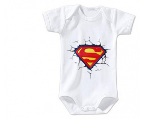 Body logotipo de Baby Superman rompe el tamaño de la pared 3/6 meses mangas cortas