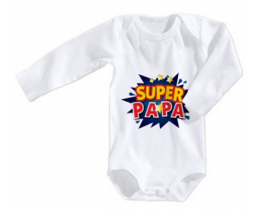 Body bebé super PAPA tamaño 3/6 meses mangas largas