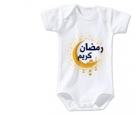 Body bebé Islam ramadhan kareem design-1 tamaño 3/6 meses mangas cortas