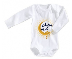 Body bebé Islam ramadhan kareem design-1 talla 3/6 meses mangas largas