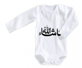 Body bebé Ma sha allah en árabe talla 3/6 meses mangas largas