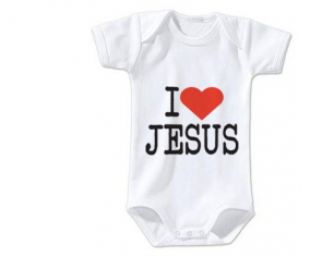 Body bebé me encanta Jesús talla 3/6 meses mangas cortas