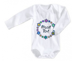 Body bebé Mazel Tov Design-1 tamaño 3/6 meses mangas largas