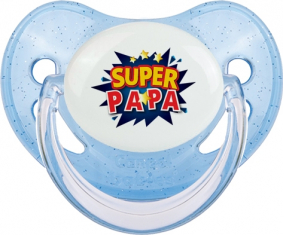 Diseño super PAPA-1: Punta fisiológica tetina de lentejuelas azules