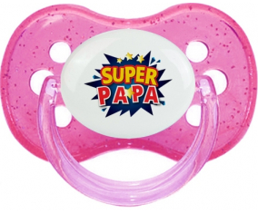 Diseño Super PAPA-1: Punta de cereza tetina rosa de lentejuelas