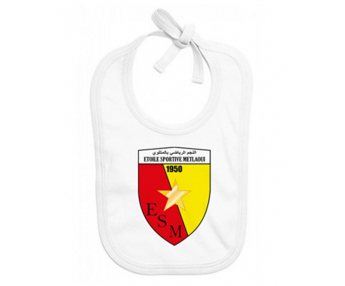 Bavoir bebé estrella deportiva personalizada de Métlaoui