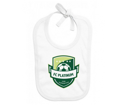 Bavoir Club de Fútbol Infantil Personalizado Platino