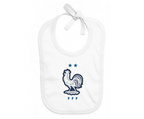 Bavoir equipo nacional de fútbol France bebé personalizado