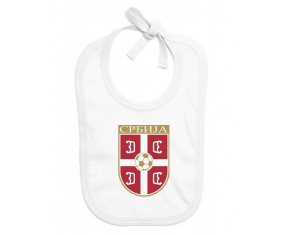 Bavoir bebé personalizada selección de fútbol de Serbia