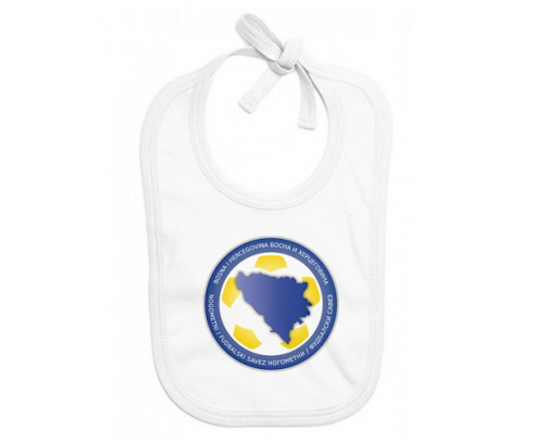 Bavoir bebé personalizado equipo nacional de fútbol de Bosnia Herzegovina