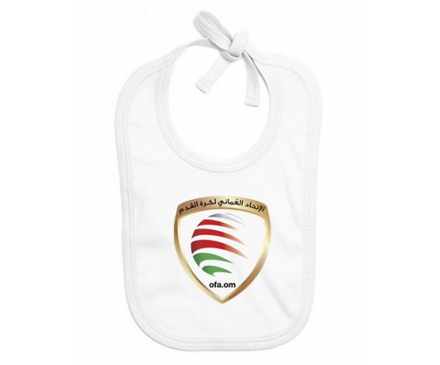 Bavoir equipo nacional de fútbol de Omán bebé personalizado