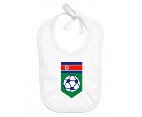 Bavoir bebé personalizado equipo nacional de fútbol de Corea del Norte