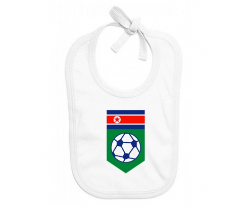 Bavoir bebé personalizado equipo nacional de fútbol de Corea del Norte