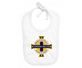 Bavoir bebé personalizado selección de fútbol de Irlanda del Norte