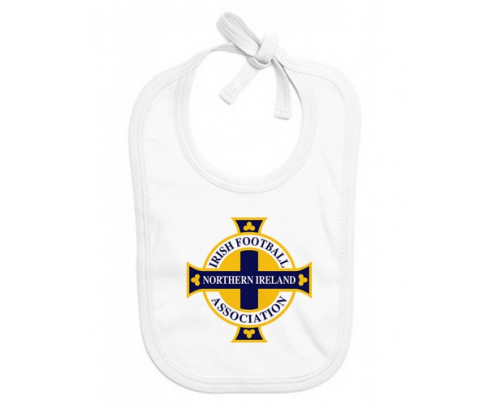 Bavoir bebé personalizado selección de fútbol de Irlanda del Norte