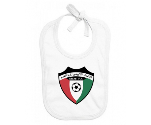 Bavoir bebé personalizado equipo nacional de fútbol de Kuwait