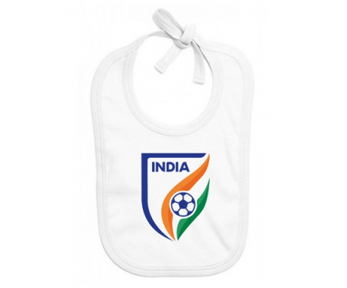 Bavoir equipo nacional de fútbol de la India bebé personalizado