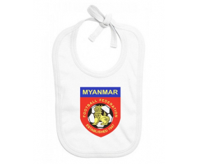 Bavoir bebé personalizado equipo nacional de fútbol de Myanmar