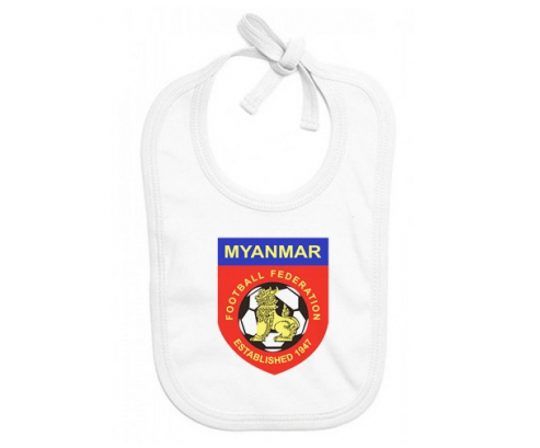 Bavoir bebé personalizado equipo nacional de fútbol de Myanmar