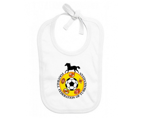 Bavoir bebé personalizado Turkmenistán selección nacional de fútbol