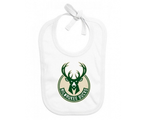 Bavoir Milwaukee Bucks para bebés personalizados