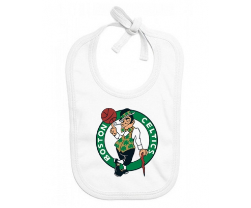 Bavoir bebé personalizado Boston Celtics