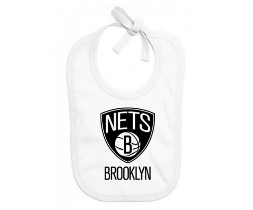 Bavoir bebé personalizado de brooklyn nets