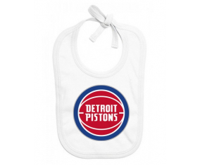 Bavoir bebé personalizado Detroit Pistons