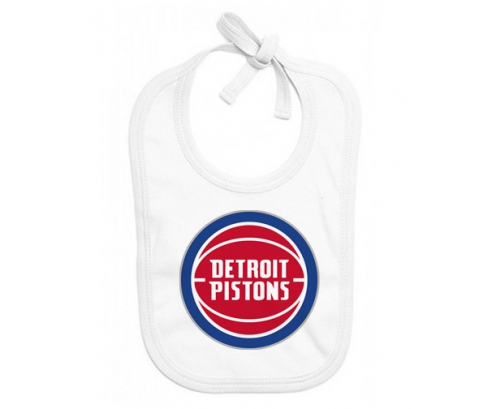 Bavoir bebé personalizado Detroit Pistons