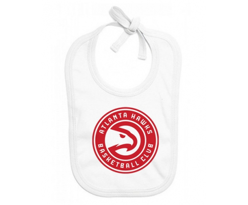 Bavoir bebé personalizado Atlanta Hawks