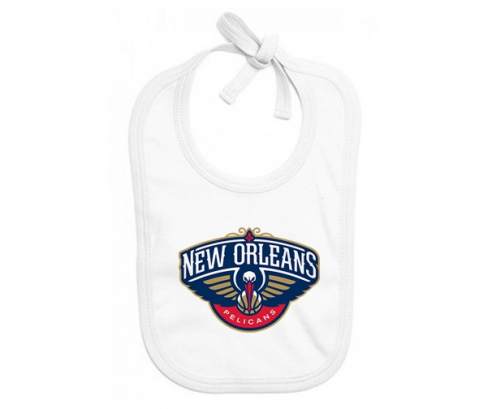 Bavoir bebé personalizado new Orleans Pelicans