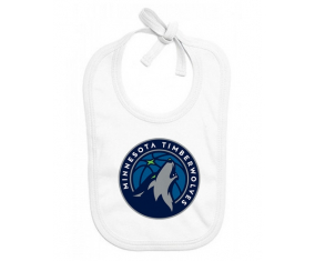 Bavoir bebé personalizado Minnesota Timberwolves