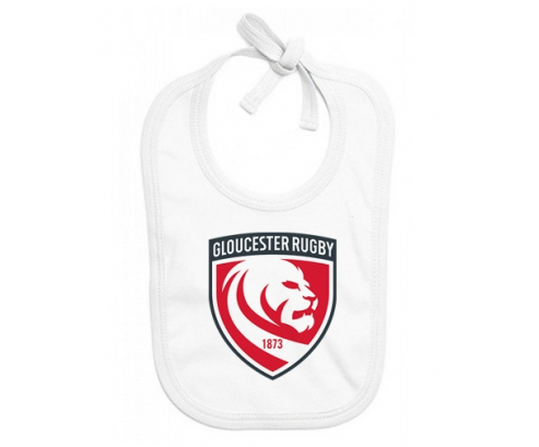 Bavoir bebé personalizado Gloucester Rugby