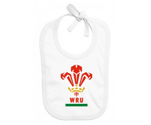 Bavoir bebé personalizado Wales Rugby XV