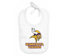 Bavoir bebé personalizado Minnesota Vikings