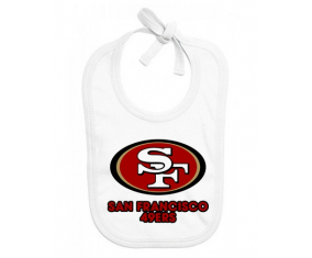 Bavoir san Francisco 49ers bebé personalizado