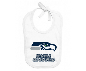 Bavoir bebé personalizado de los Seattle Seahawks