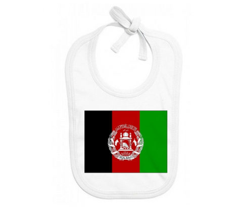 Bavoir bebé bandera personalizada Afganistán