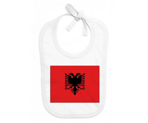 Bavoir bebé bandera personalizada Albania