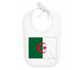 Bavoir bandera de bebé personalizada Argelia