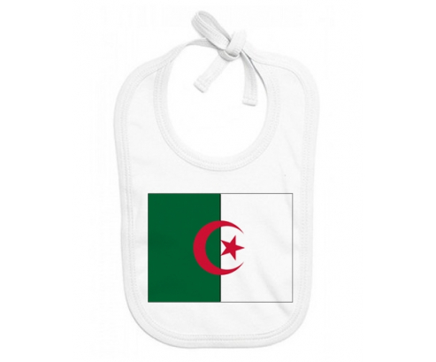 Bavoir bandera de bebé personalizada Argelia