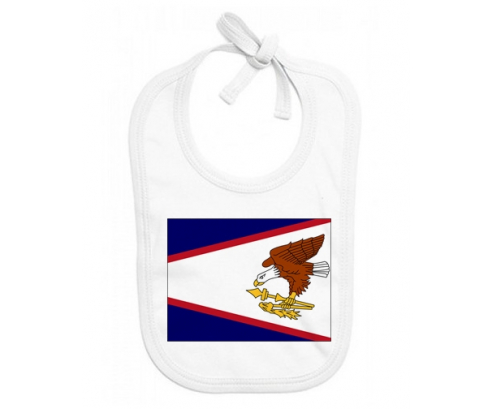 Bavoir bebé personalizado de samoa americana