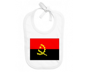 Bavoir bebé personalizado Bandera de Angola